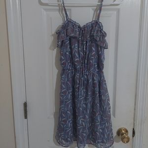 Blue print sundress